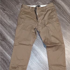 Men’s BR dark khaki flat front pants